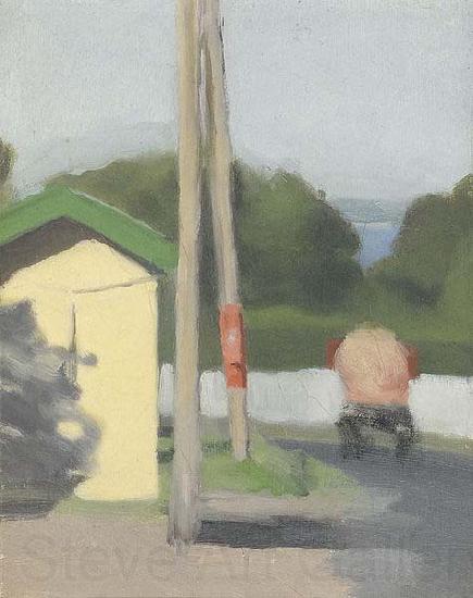Clarice Beckett The Bus Stop, Germany oil painting art